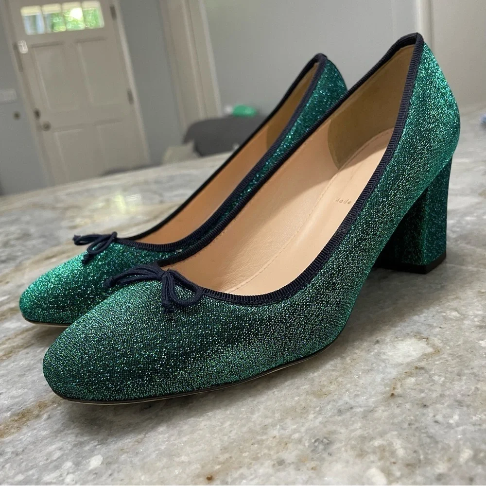 J. Crew | Sophia Pumps in Glitter Women’s 6.5
